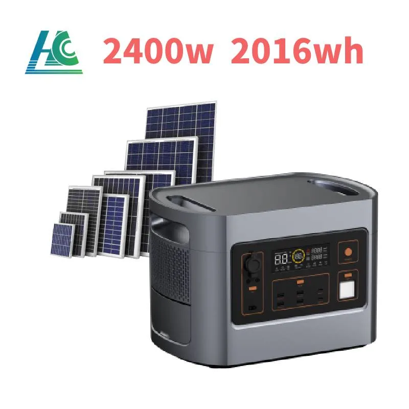 Portable Power Station High Capacity 2400W Solar Outdoor Camping Uninterruptible Power Supply